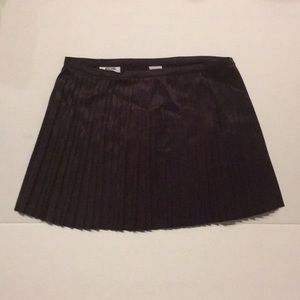 Moschino jeans purple satin pleated tennis skirt